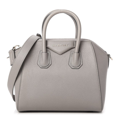 Givenchy Sugar Goatskin Mini Antigona Pearl Grey 1 of 10