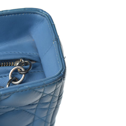 Christian Dior Lambskin Cannage Large Lady Dior Denim 13 of 18