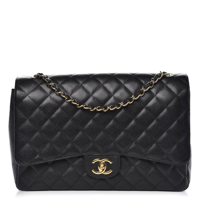 Chanel Caviar Quilted Maxi Double Flap Black 1 of 9