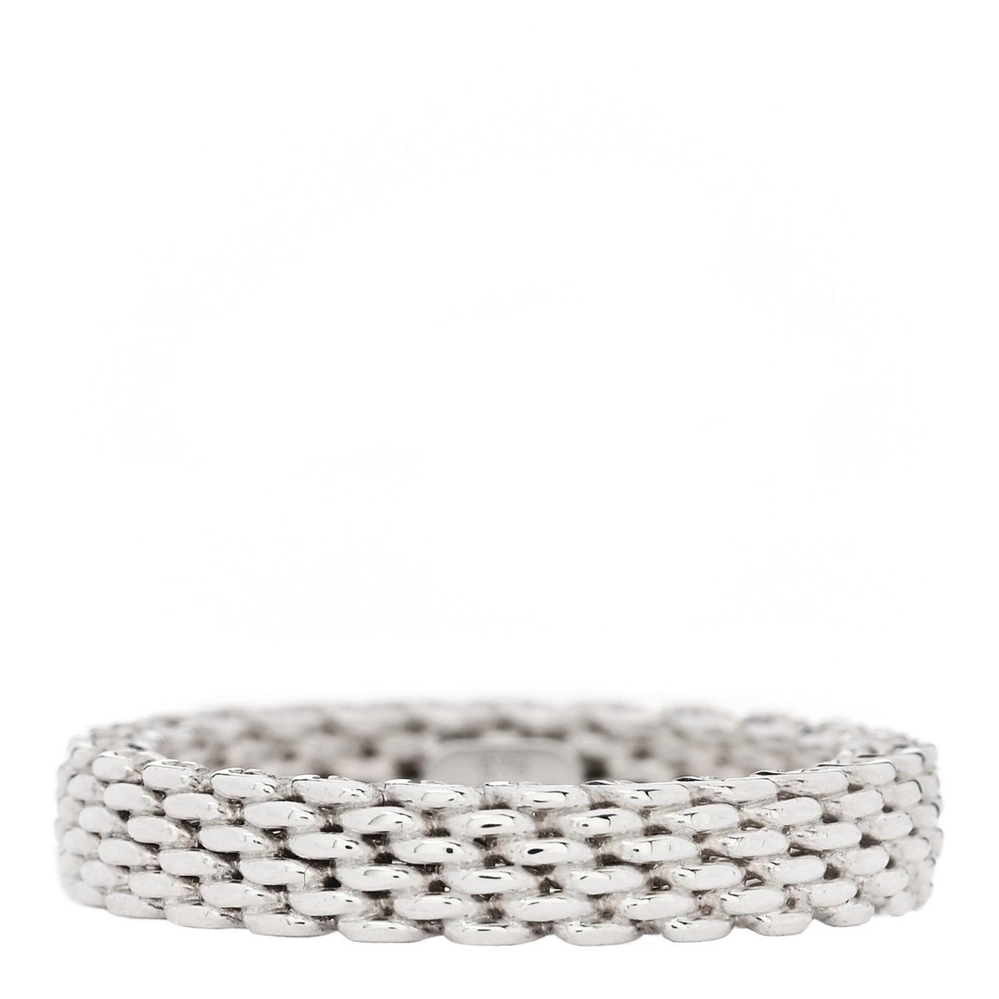 Sterling Silver Narrow Mesh Somerset Ring 51 5.75
