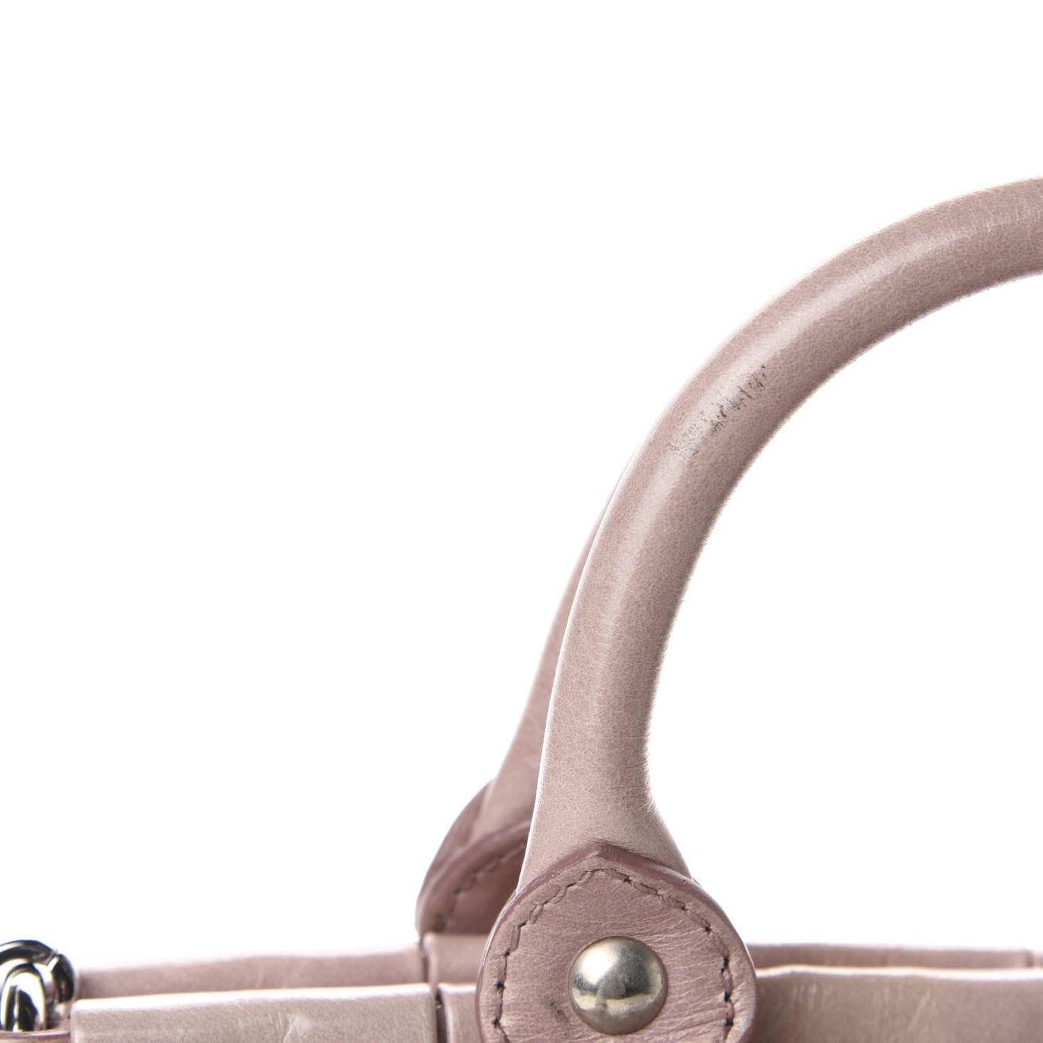 Miu Miu Vitello Shine Top Handle Satchel Mughetto 11 of 13