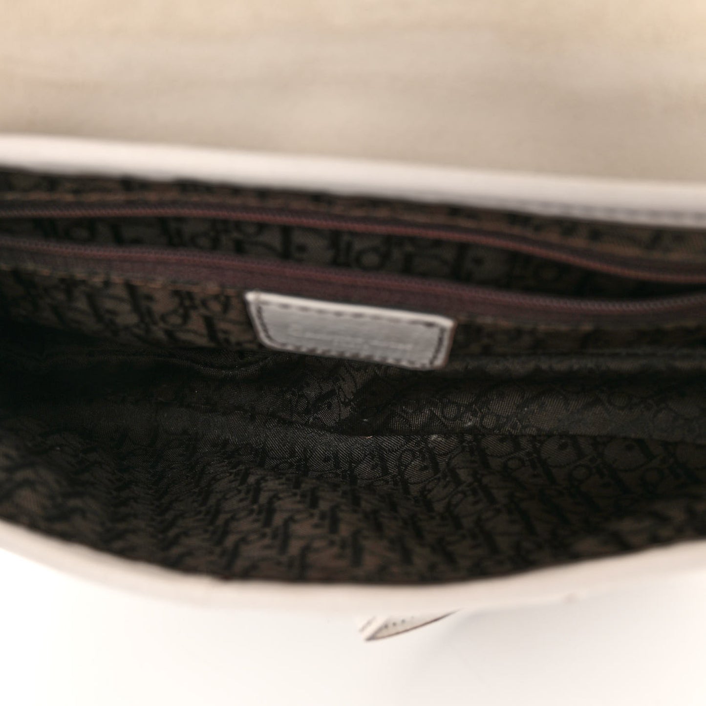 Calfskin Saddle Bag White
