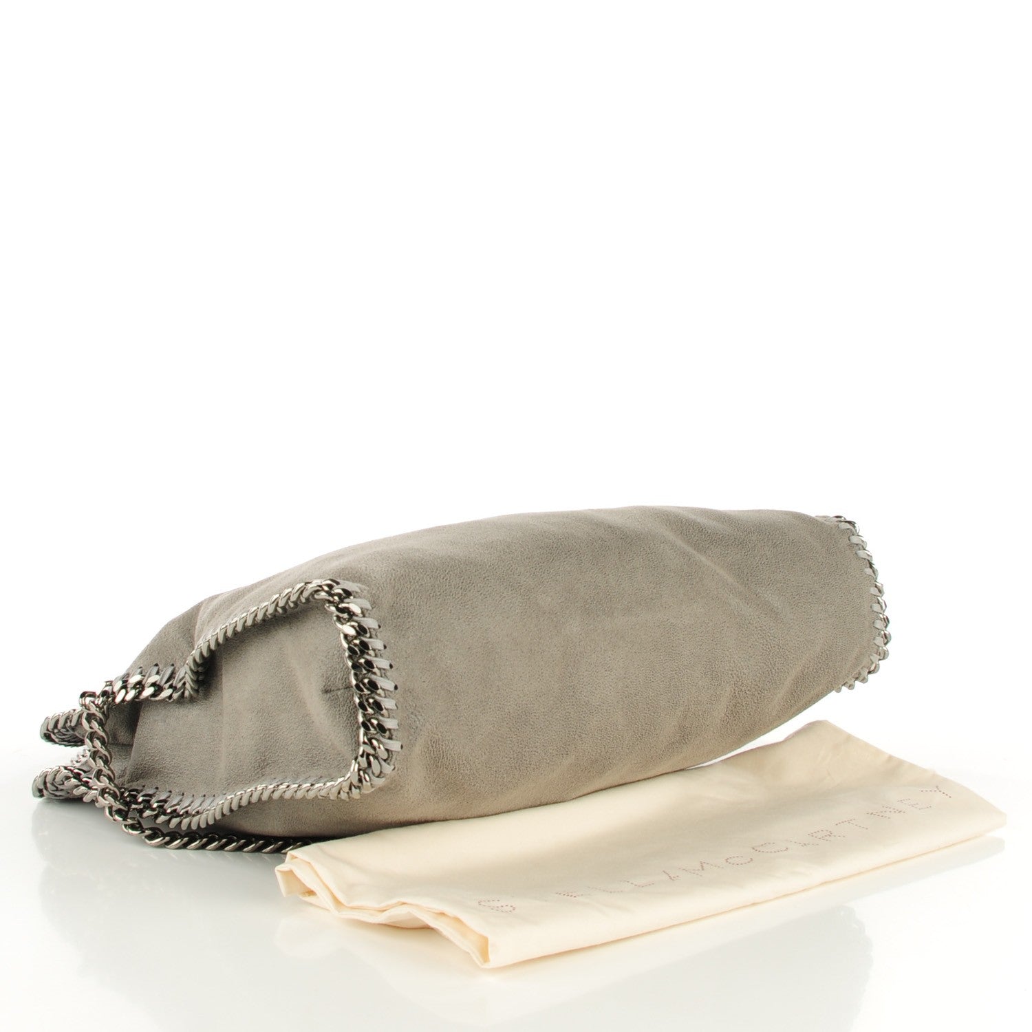Stella McCartney Shaggy Deer Falabella Fold Over Tote Light Grey 4 of 7