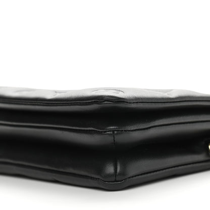Louis Vuitton Lambskin Embossed Monogram Pochette Coussin Black 8 of 8