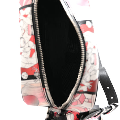 Prada X JAMES JEAN Vitello DNA Flat Messenger Bag Black 5 of 11