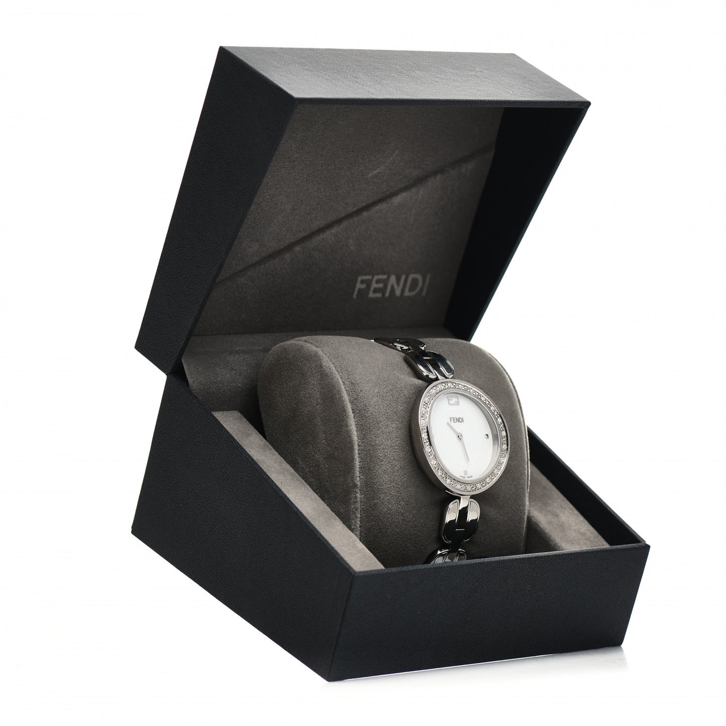 Stainless Steel Diamond Bezel 36mm Fendi My Way Quartz Watch