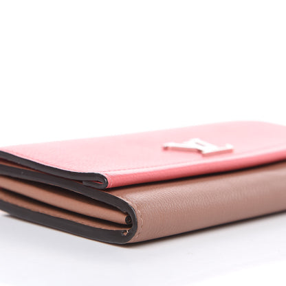 Louis Vuitton Calfskin Lockme II Wallet Blossom 8 of 10