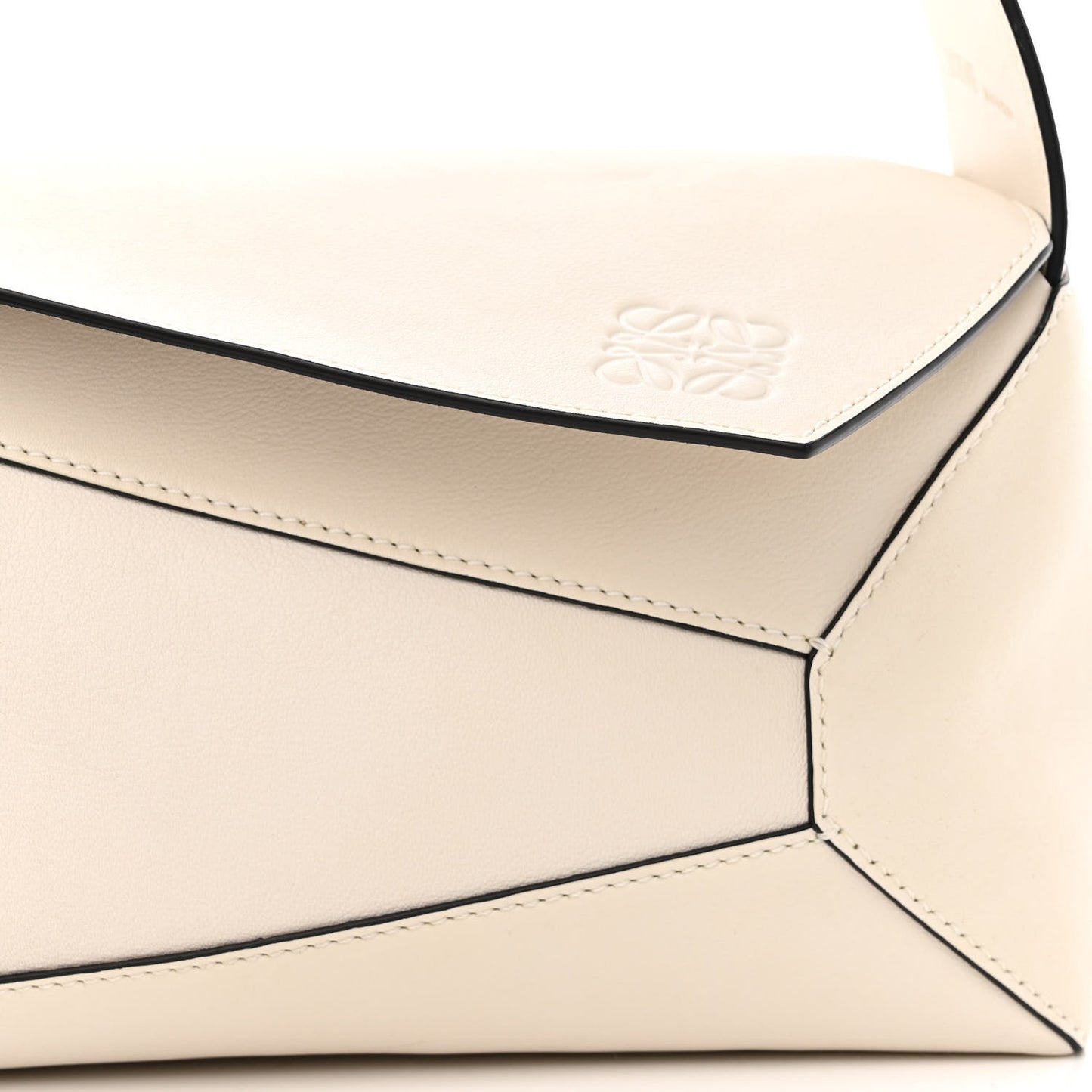 Calfskin Puzzle Hobo White