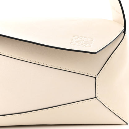 Loewe Calfskin Puzzle Hobo White 8 of 10