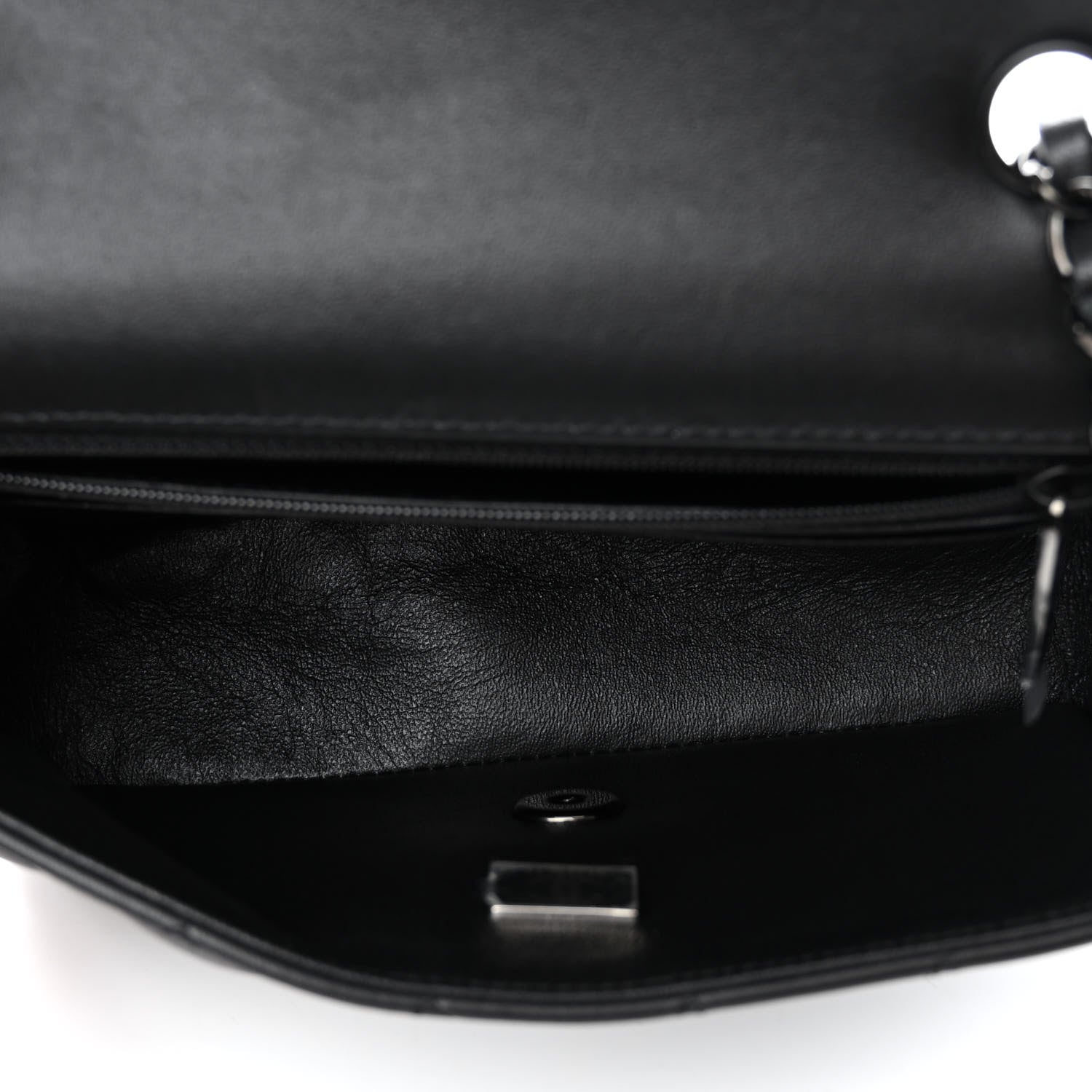 Chanel Lambskin Quilted Mini Rectangular Flap So Black 5 of 11