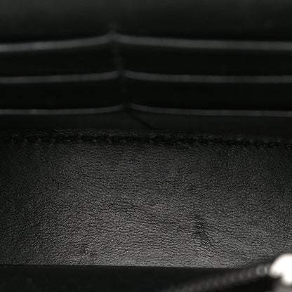 Balenciaga Shiny Calfskin Monochrome Crocodile Embossed Hourglass Chain Bag Black 9 of 15