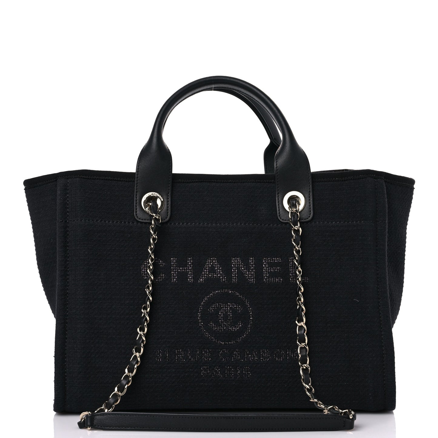 Mixed Fibers Small Deauville Tote Black