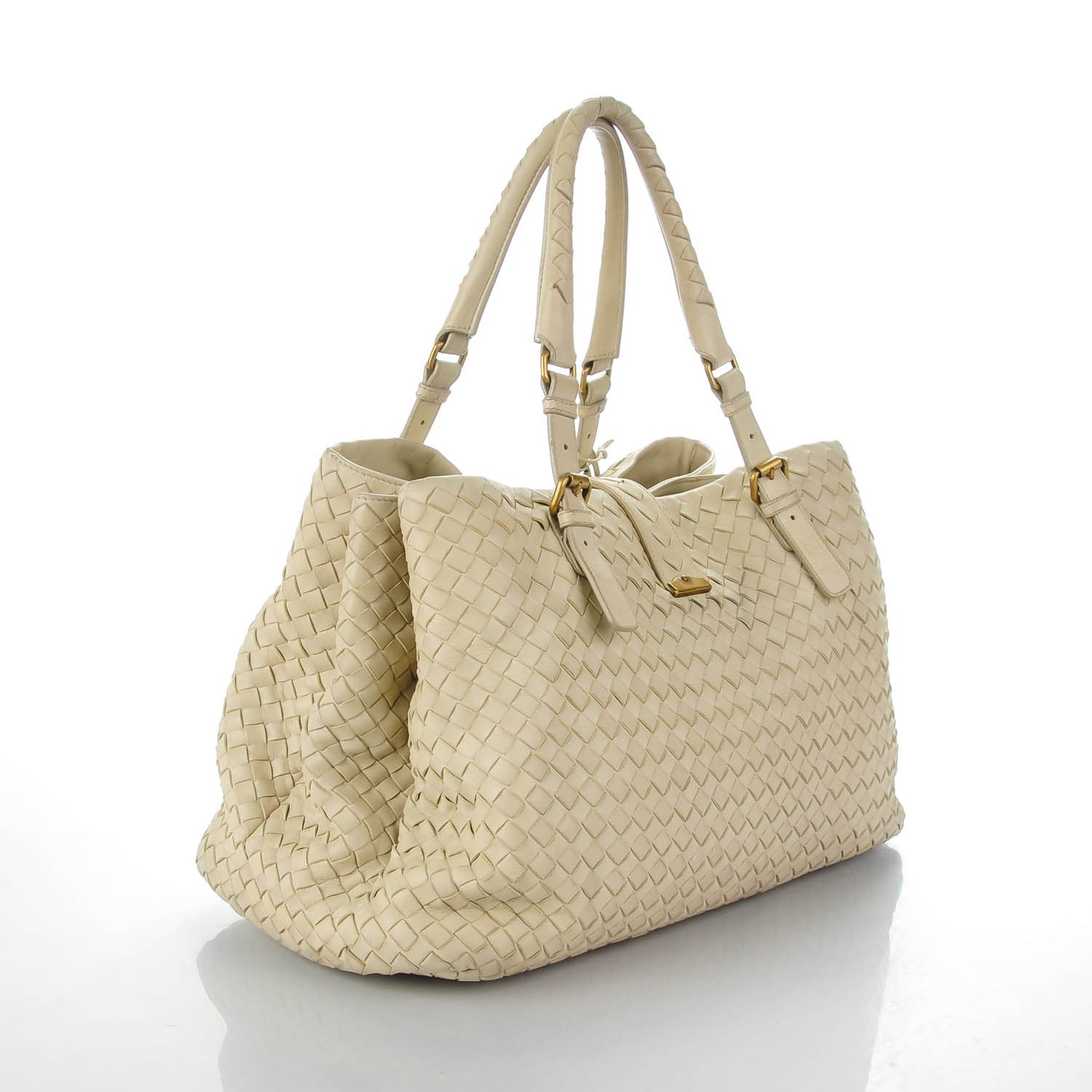 Bottega Veneta Light Calf Intrecciato Medium Roma Marmo 3 of 13