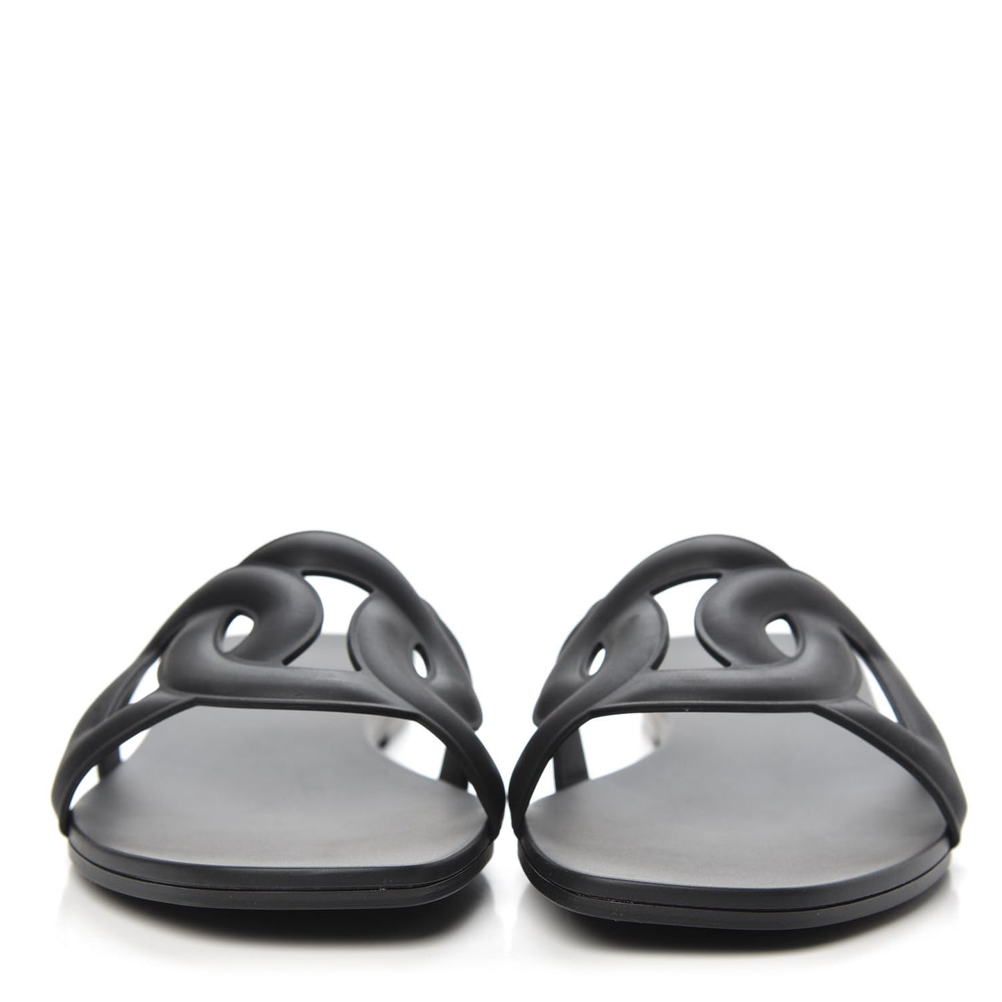Rubber Aloha Sandals 39 Black
