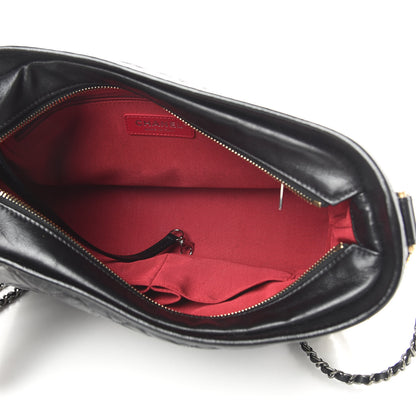 Chanel Aged Calfskin Quilted Medium Gabrielle Hobo Black 5 of 11