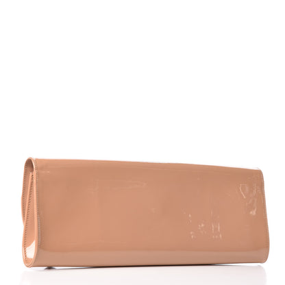 Christian Louboutin Patent Pigalle Clutch Nude 3 of 13