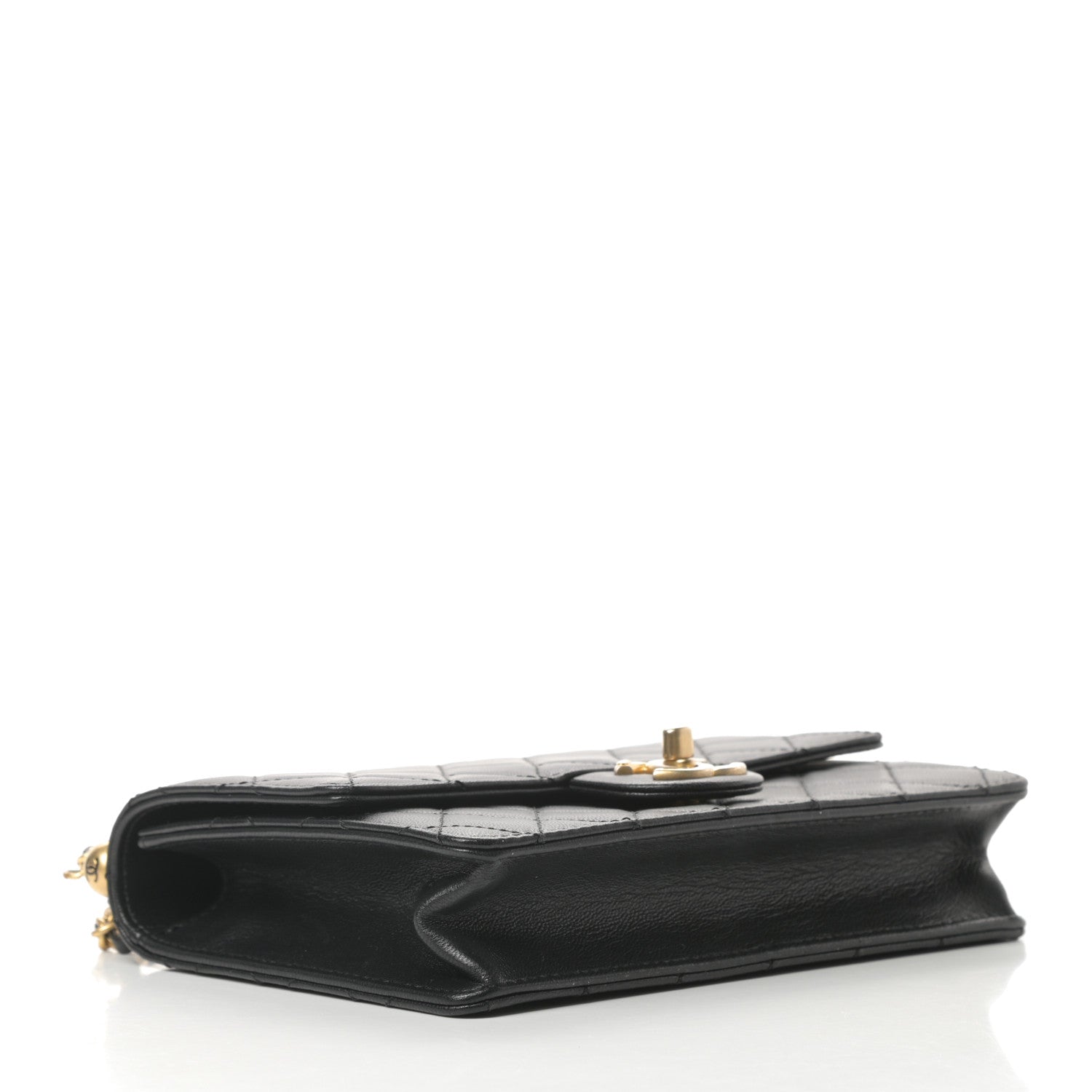 Chanel Lambskin Quilted Small Chic Pearls Flap Black 4 of 14