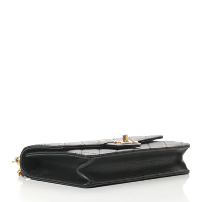 Chanel Lambskin Quilted Small Chic Pearls Flap Black 4 of 14