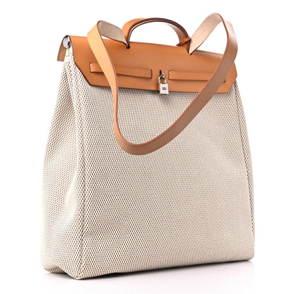 Hermes Toile Vache Calfskin Herbag 39 MM Natural 3 of 13