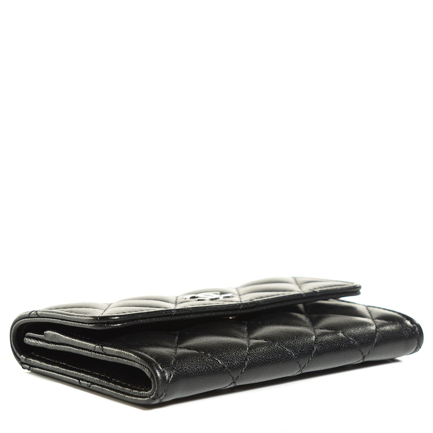 Chanel Lambskin Quilted Flap Card Holder Black 4 of 9