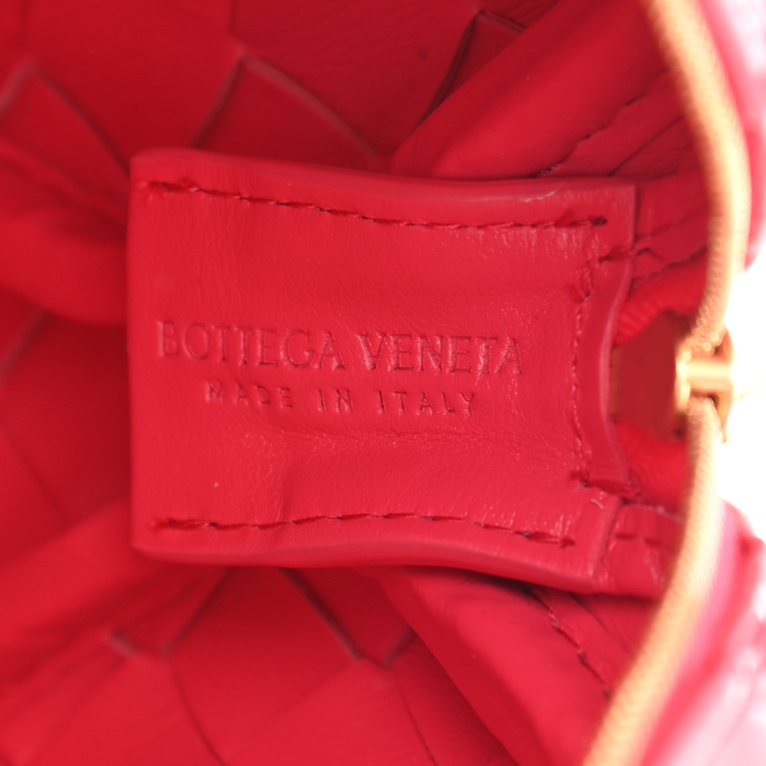Bottega Veneta Patent Nappa Intrecciato Mini Loop Camera Bag Candy Stripe 6 of 9