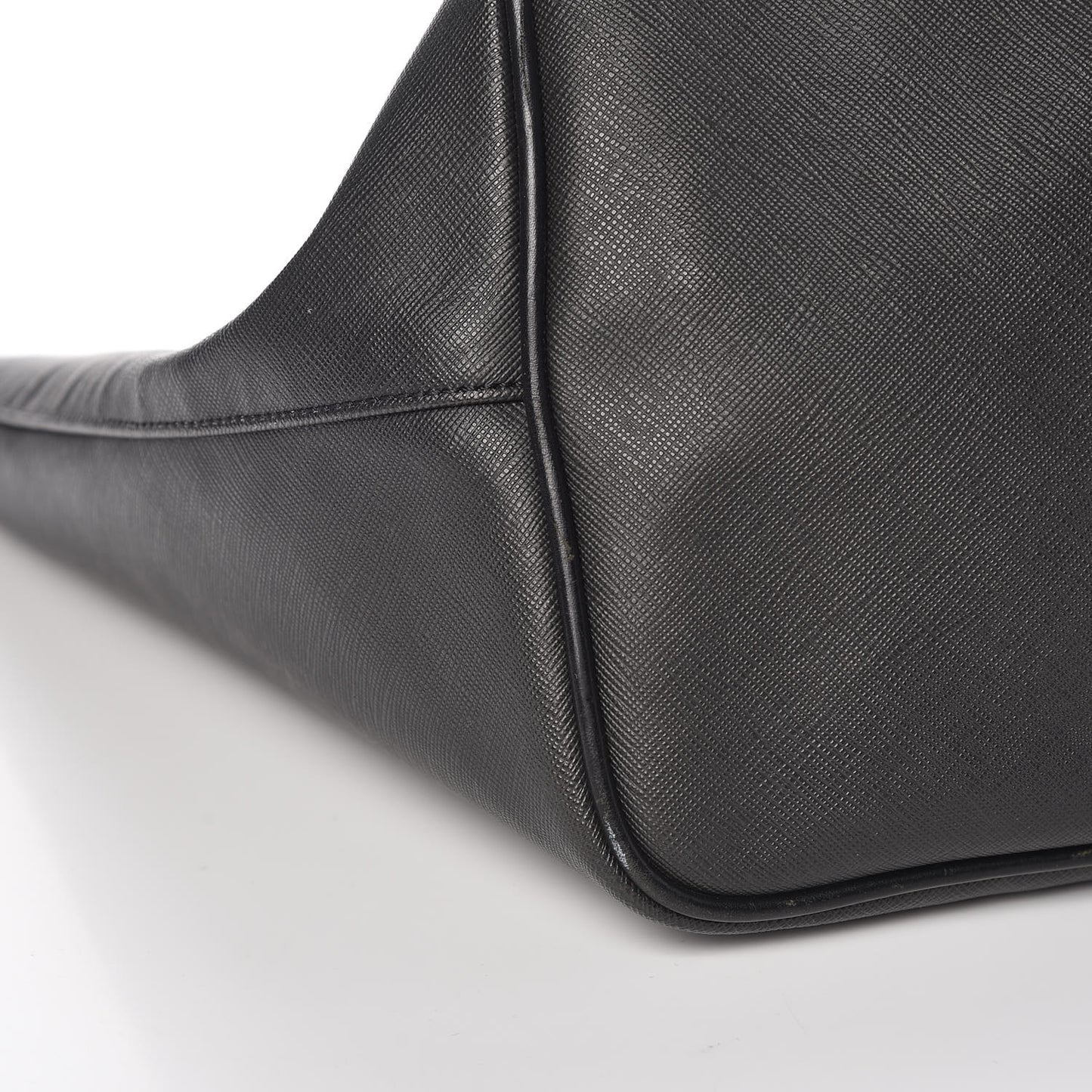 Textured Coated Canvas Bambi Print Large Antigona Tote Black