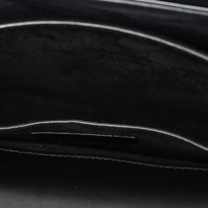 Saint Laurent Calfskin Medium Monogram Monochrome Sunset Black 6 of 15