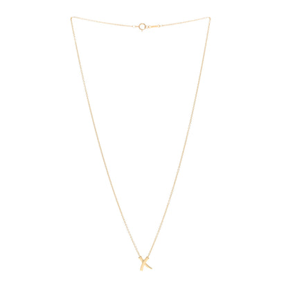 Tiffany 18K Yellow Gold Mini Paloma Picasso Graffiti X Pendant Necklace 3 of 4