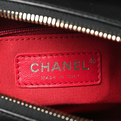 Chanel Aged Calfskin Quilted Small Gabrielle Hobo Black 7 of 10