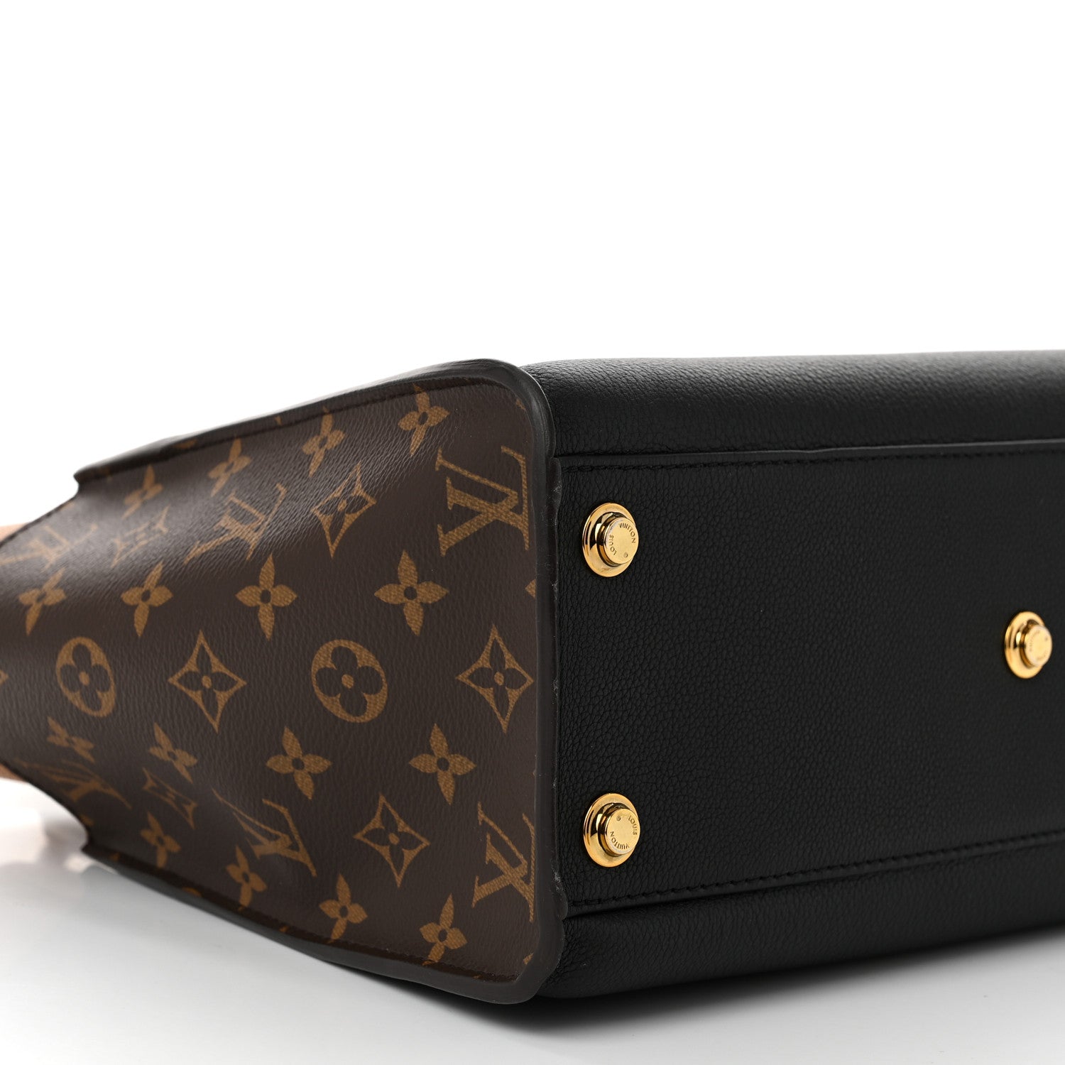 Louis Vuitton Calfskin Monogram On My Side Black 9 of 10