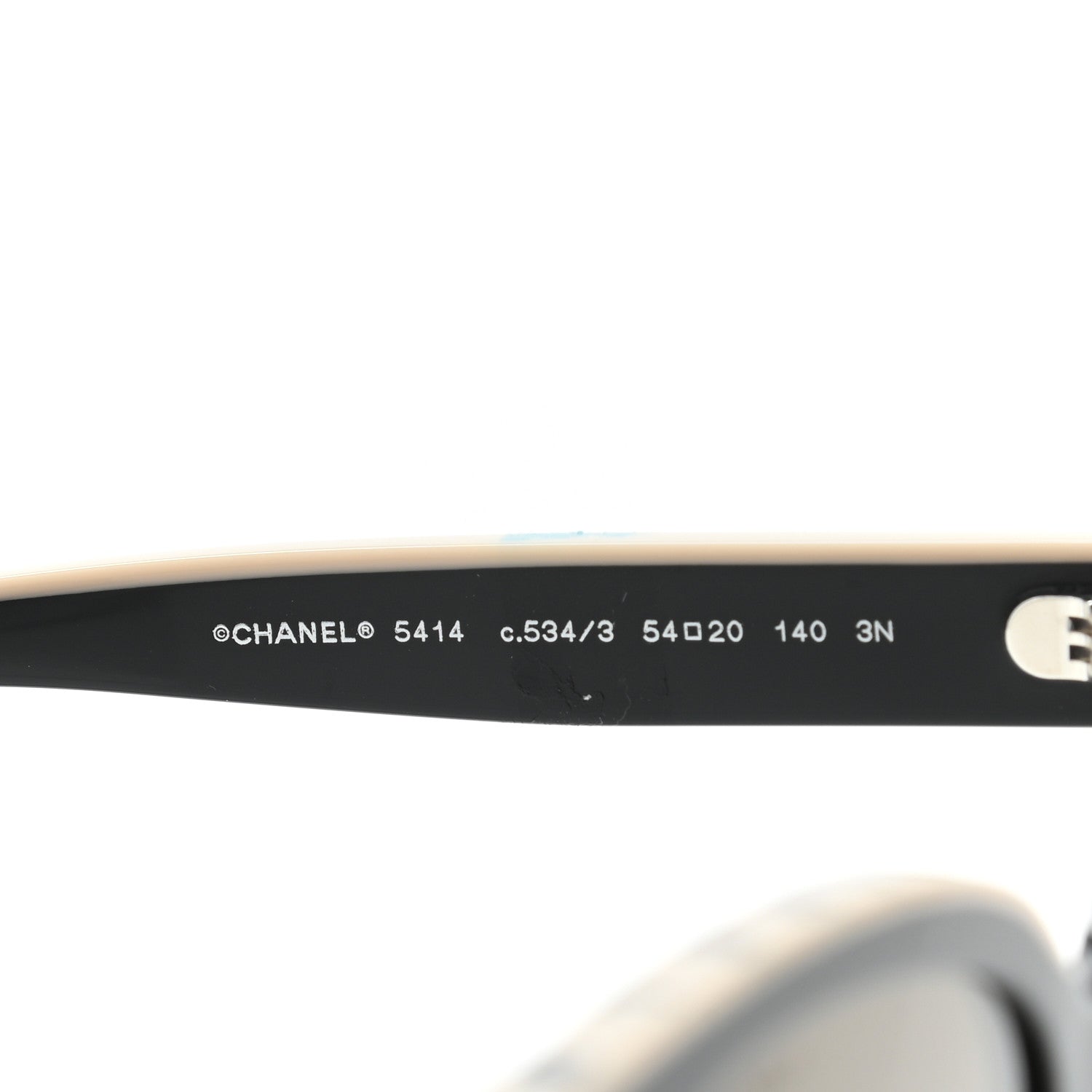 Chanel Acetate CC Butterfly Sunglasses 5414 Black Beige 6 of 8