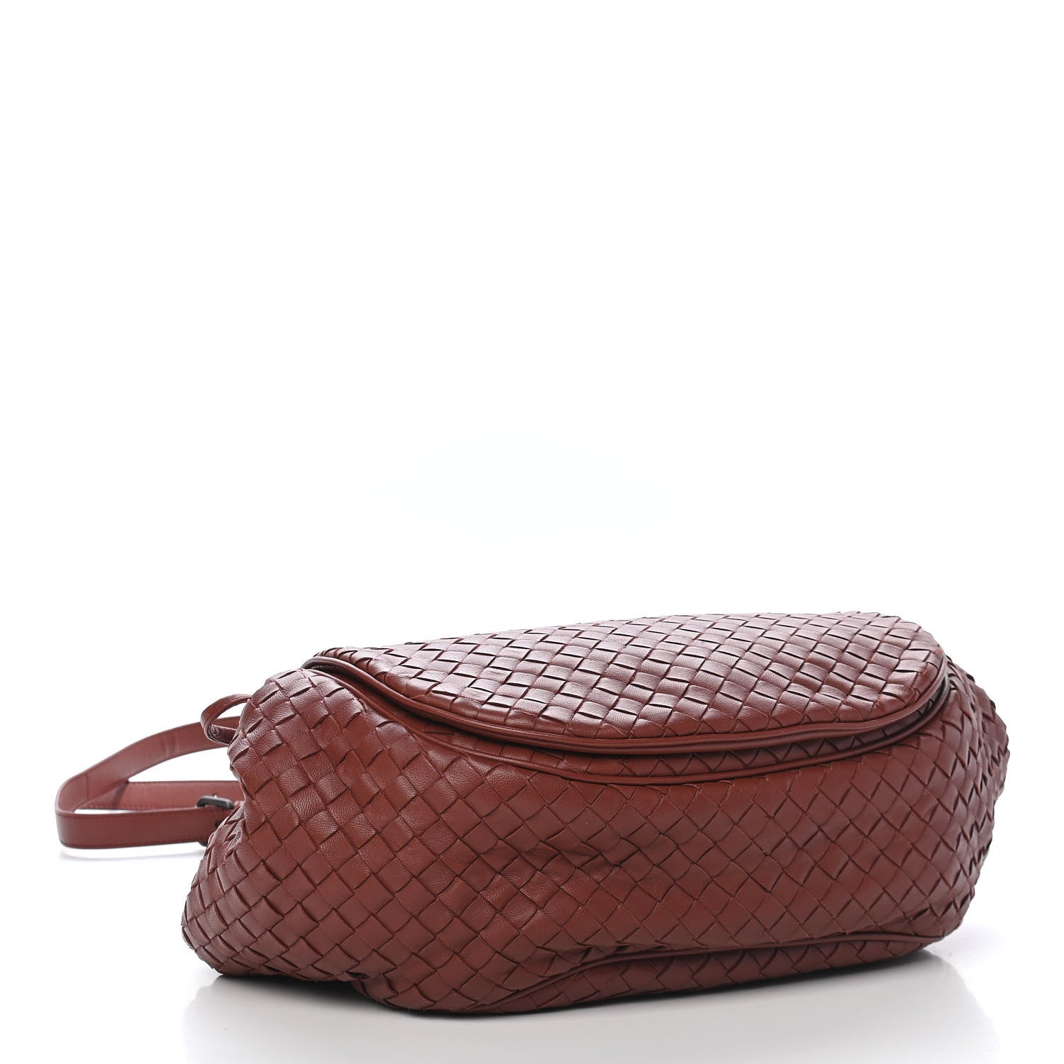 Bottega Veneta Nappa Intrecciato Shoulder Bag Brique 3 of 9