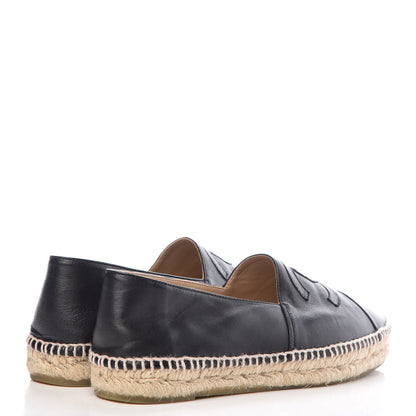Chanel Lambskin CC Espadrilles 40 Black 4 of 12