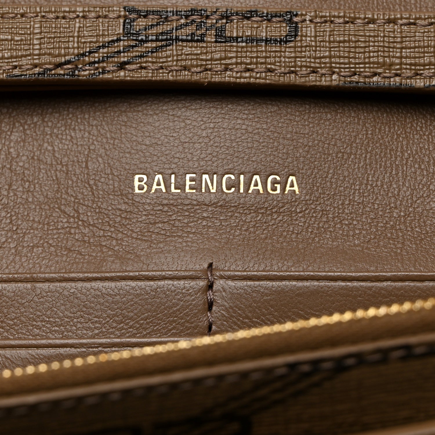 Balenciaga Coated Canvas BB Monogram Hourglass Chain Bag Beige Brown 6 of 11