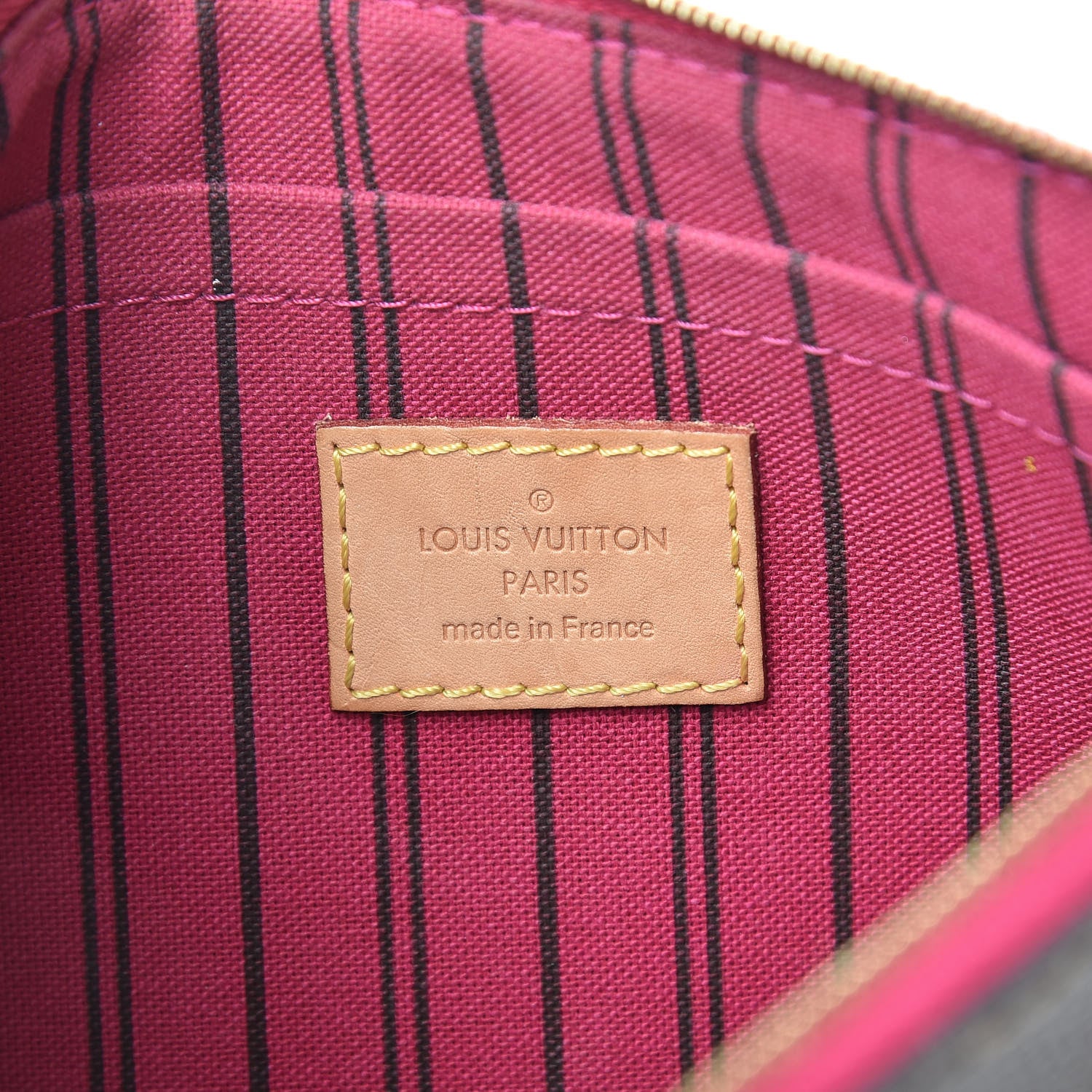 Louis Vuitton Monogram Neverfull MM GM Pochette Pivoine 6 of 9