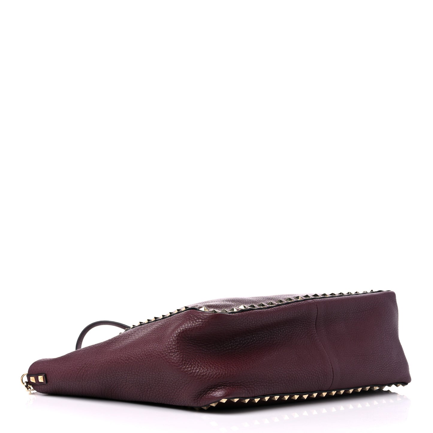 Grained Calfskin Rockstud Reversible Tote