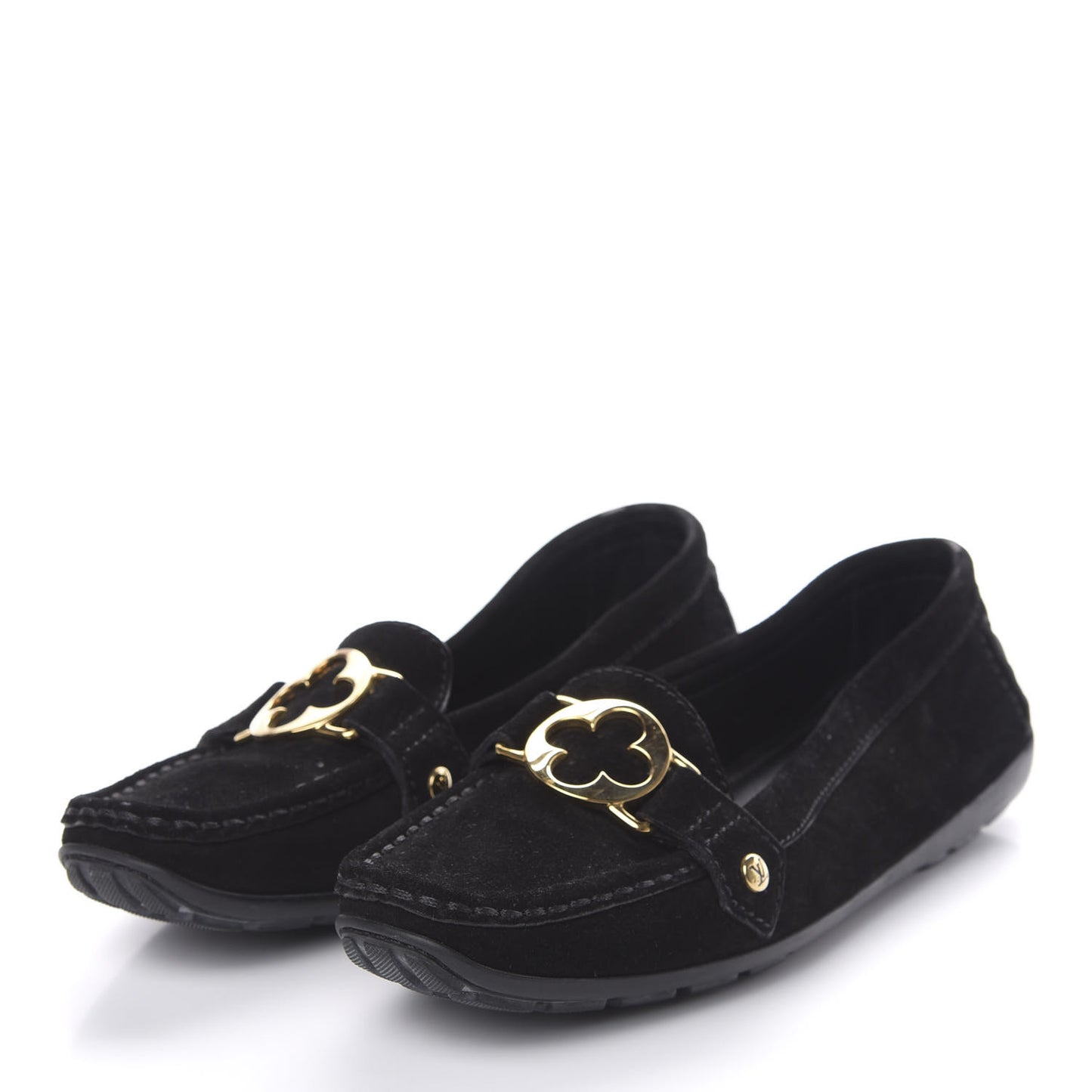 Suede Loafers 38.5 Black