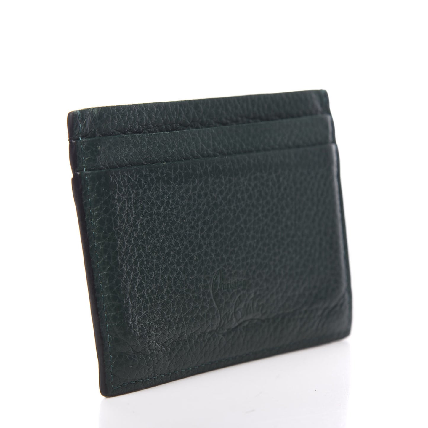 Grained Calfskin Spikes Kios Simple Card Holder Jungle
