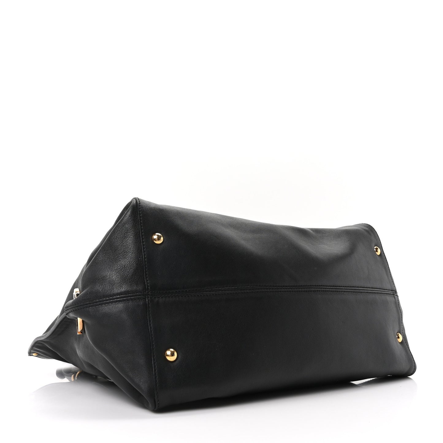 Calfskin Trifolio Tote Black