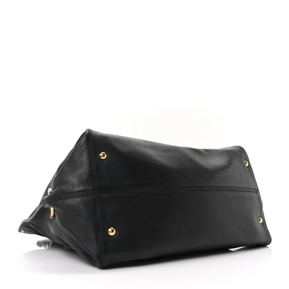 Salvatore Ferragamo Calfskin Trifolio Tote Black 4 of 9