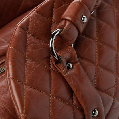 Chanel Distressed Lambskin Vintage Ligne Lady Braid Tote Brown 11 of 11