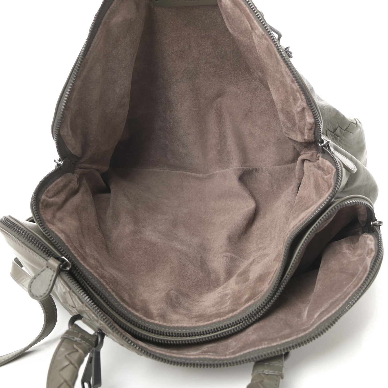 Bottega Veneta Calfskin Intrecciato Large Leggero Tote Kaki Fondente 5 of 14