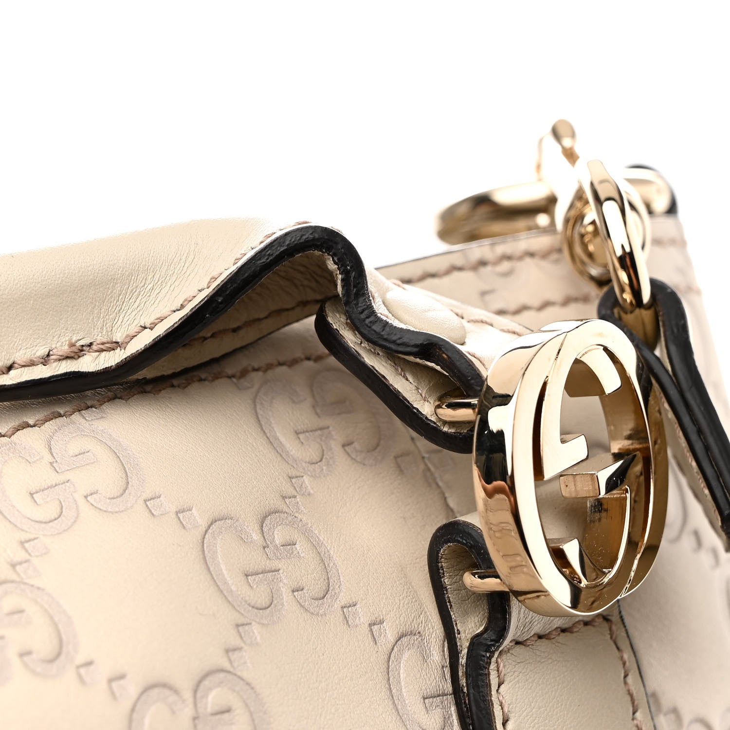 Gucci Guccissima Medium Miss GG Top Handle Bag Off White 11 of 13