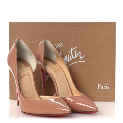 Christian Louboutin Patent Iriza 100 Pumps 38.5 Nude 12 of 12