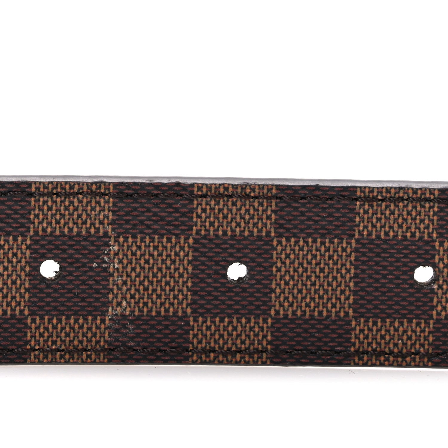 Louis Vuitton Calfskin Damier Ebene 25mm LV Iconic Reversible Belt 80 32 Black 4 of 6