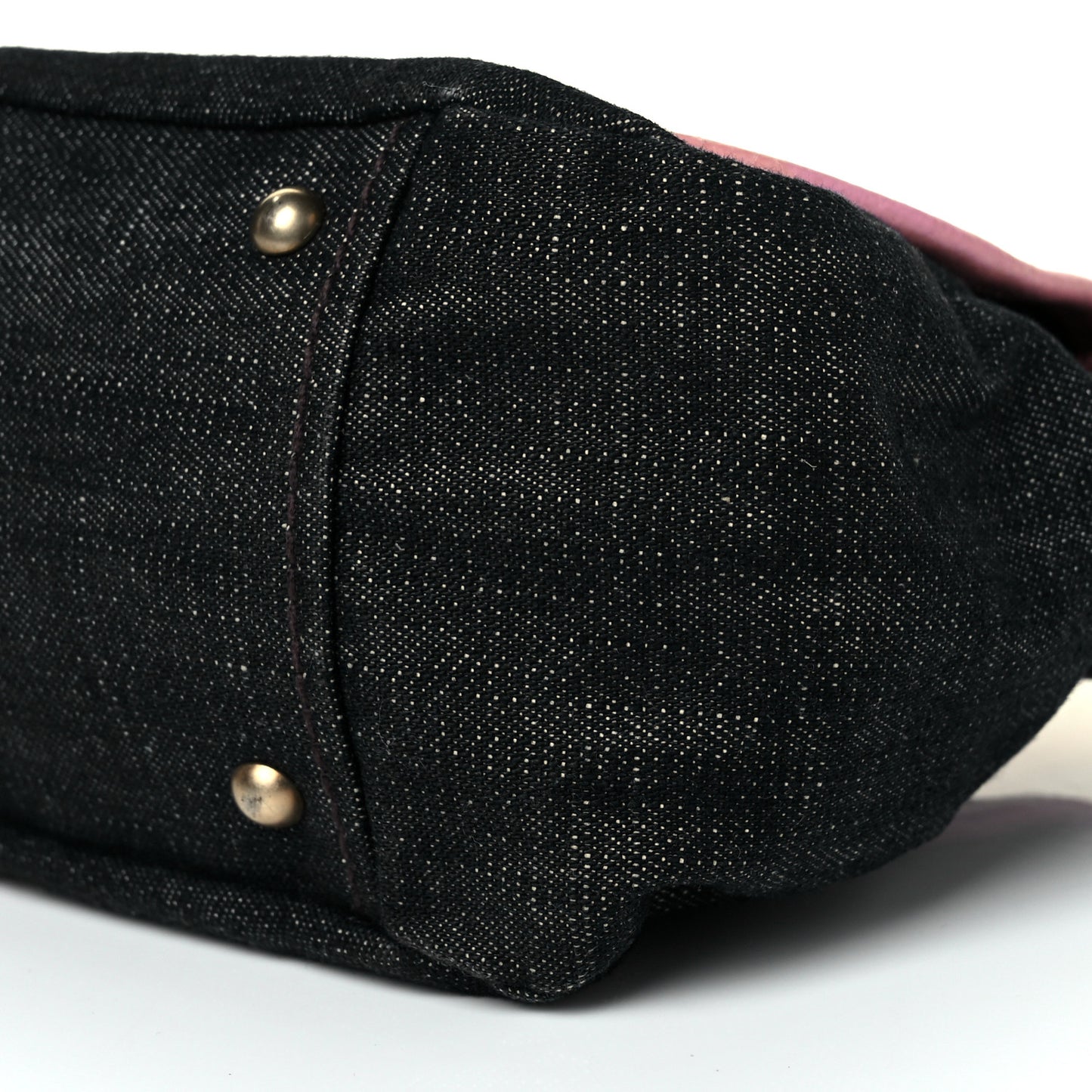 Denim Goatskin Flap Rosa