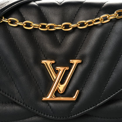 Louis Vuitton Calfskin LV New Wave Chain Bag Black 7 of 9