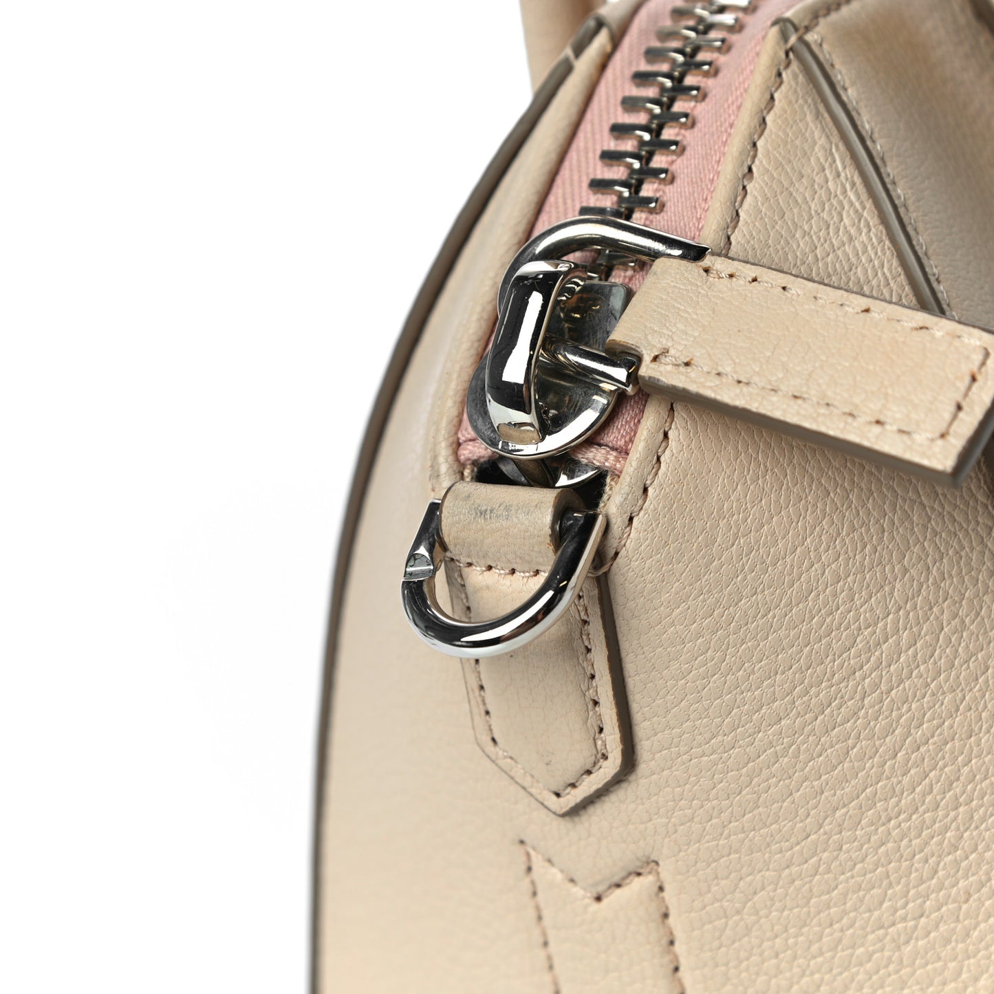 Sugar Goatskin Mini Antigona Nude Pink