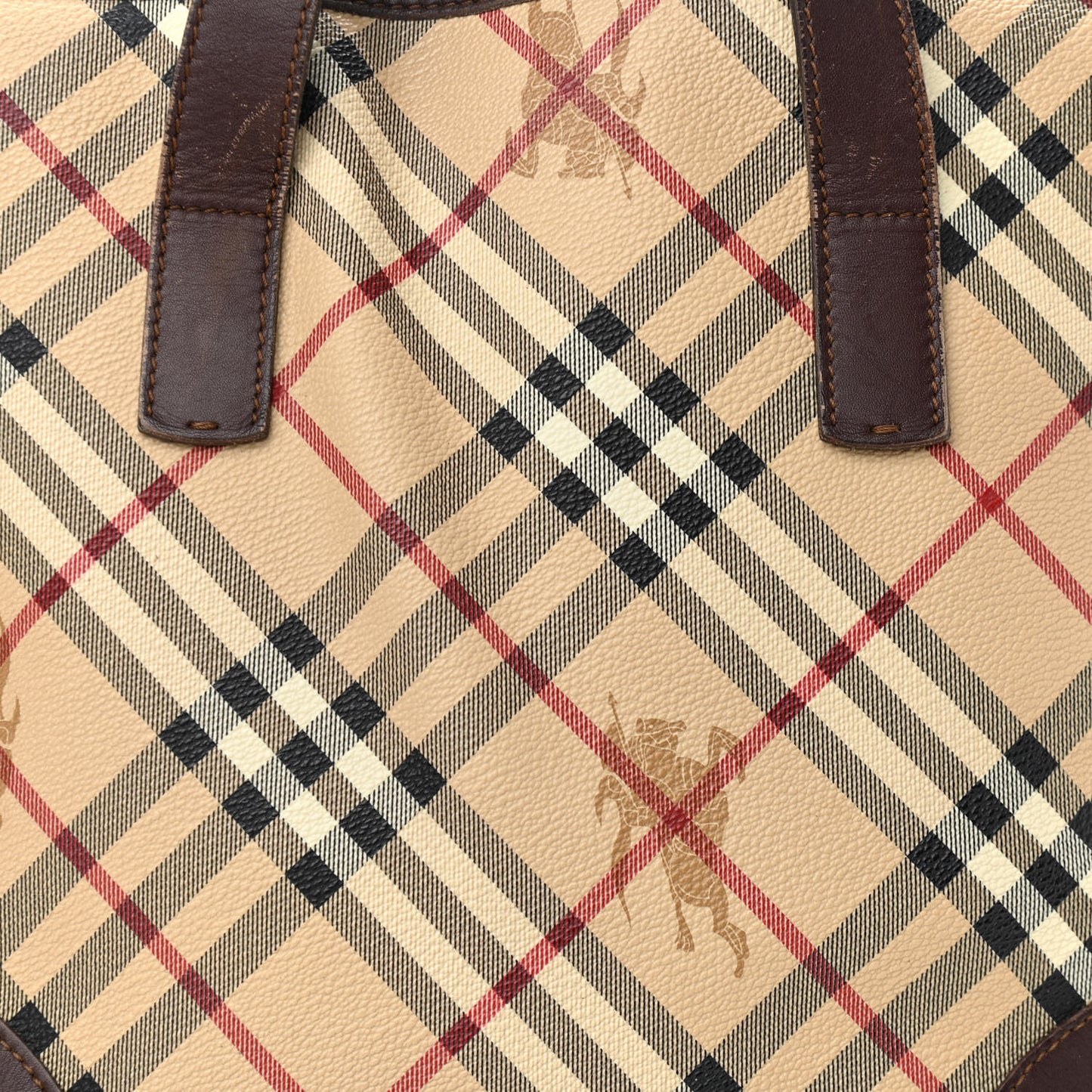 Haymarket Check Studded Tote Chocolate