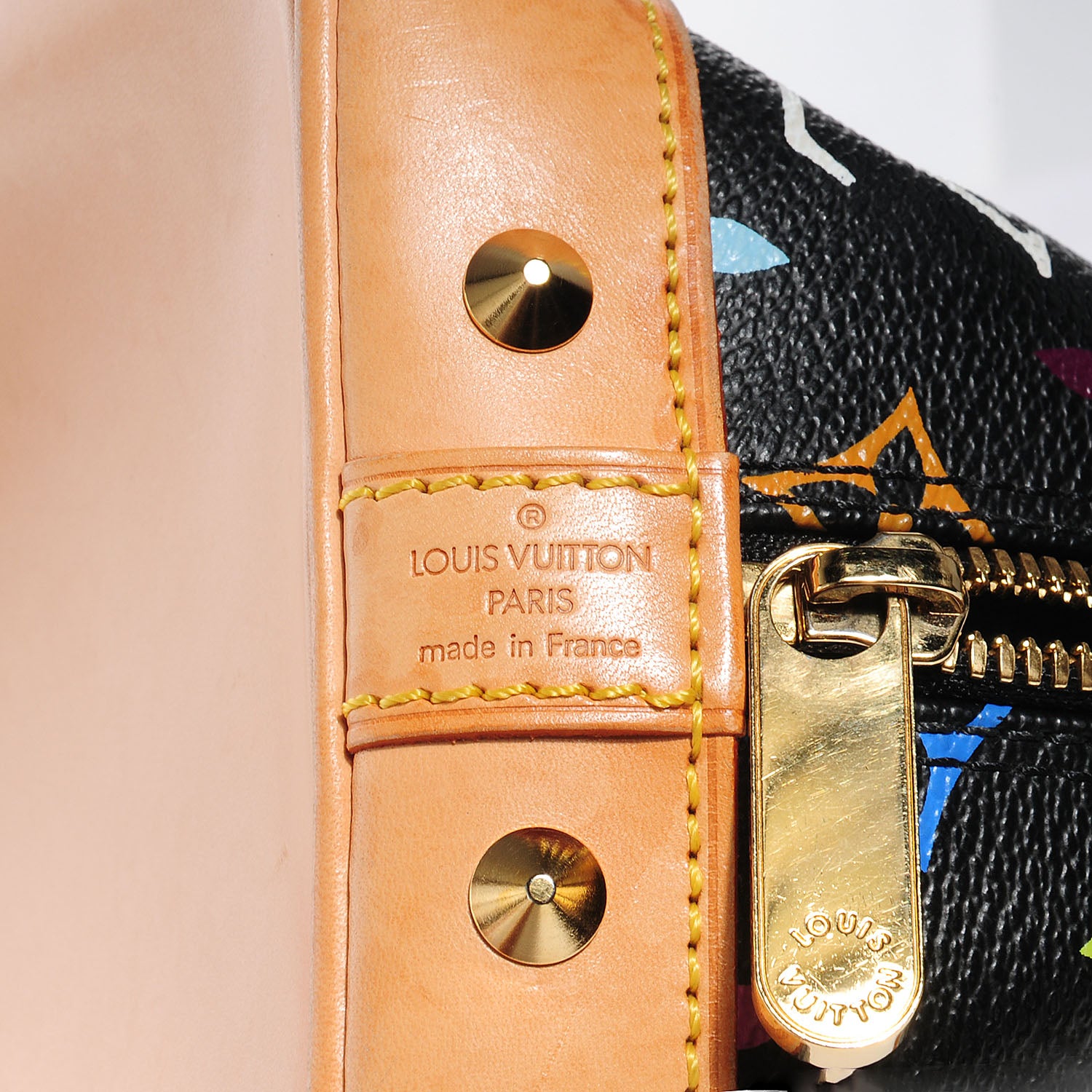 Louis Vuitton Monogram Multicolor Alma Black 6 of 7